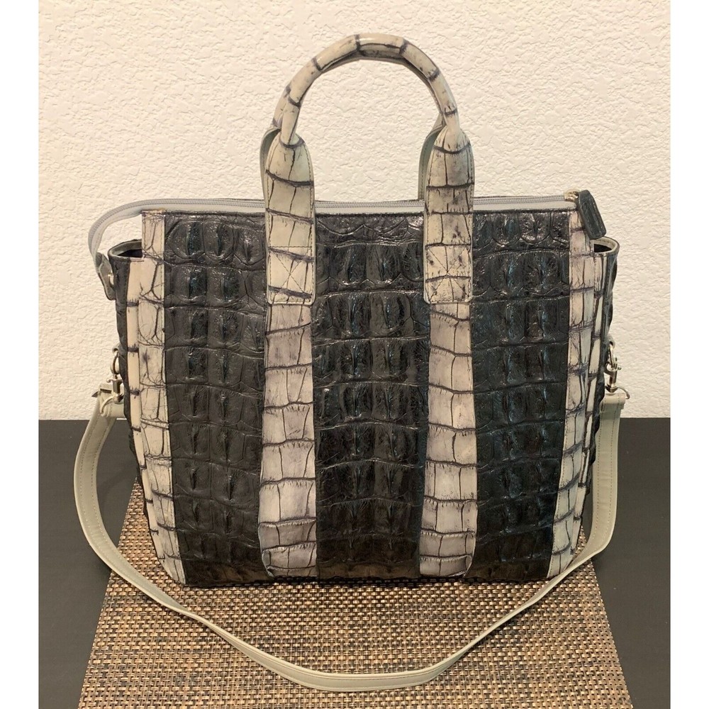 Genuine Crocodile Leather Handbag Exotic Leather Strap Shoulder Elegant Tote New